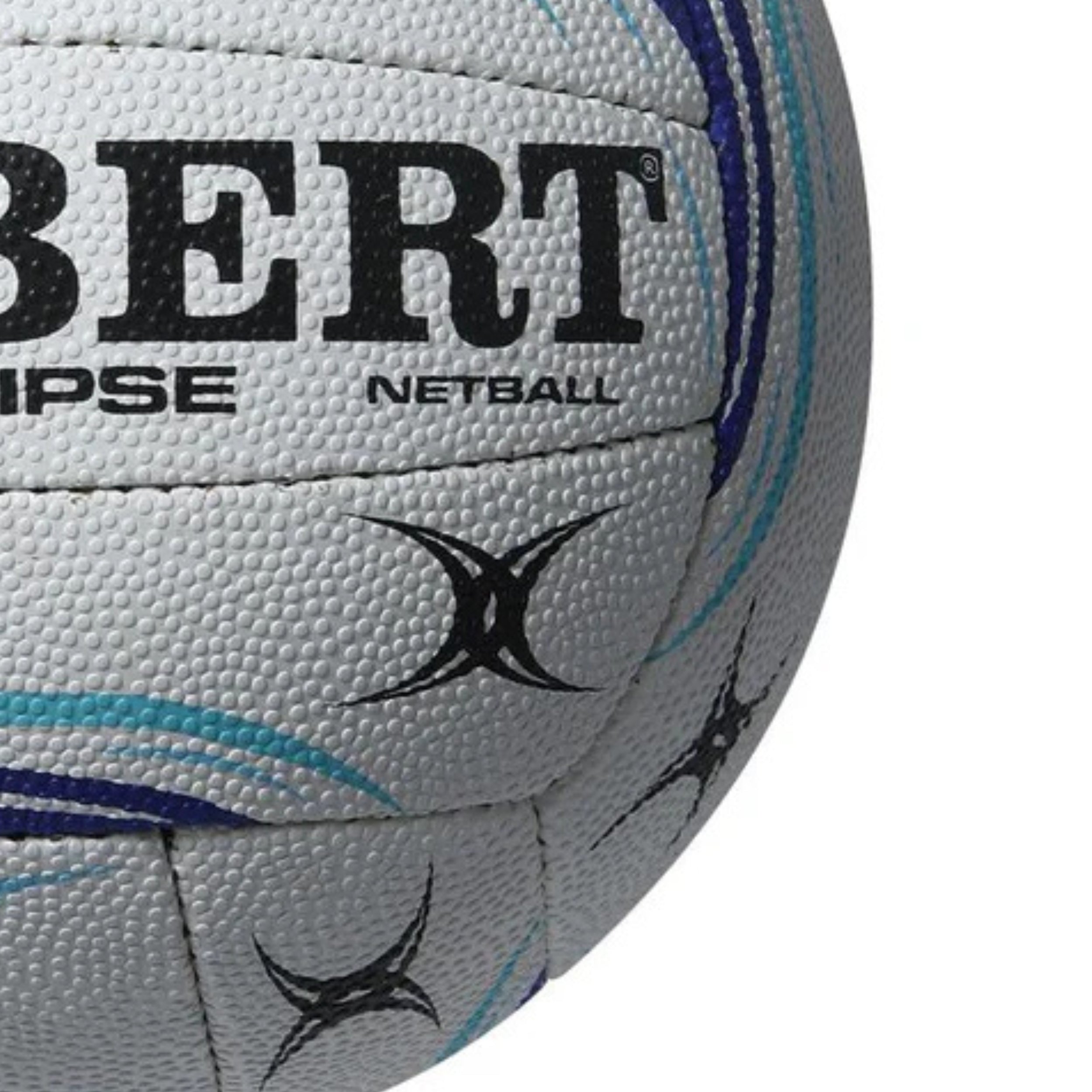 GILBERT BALL NETBALL ECLIPSE GSA WHT/BLU