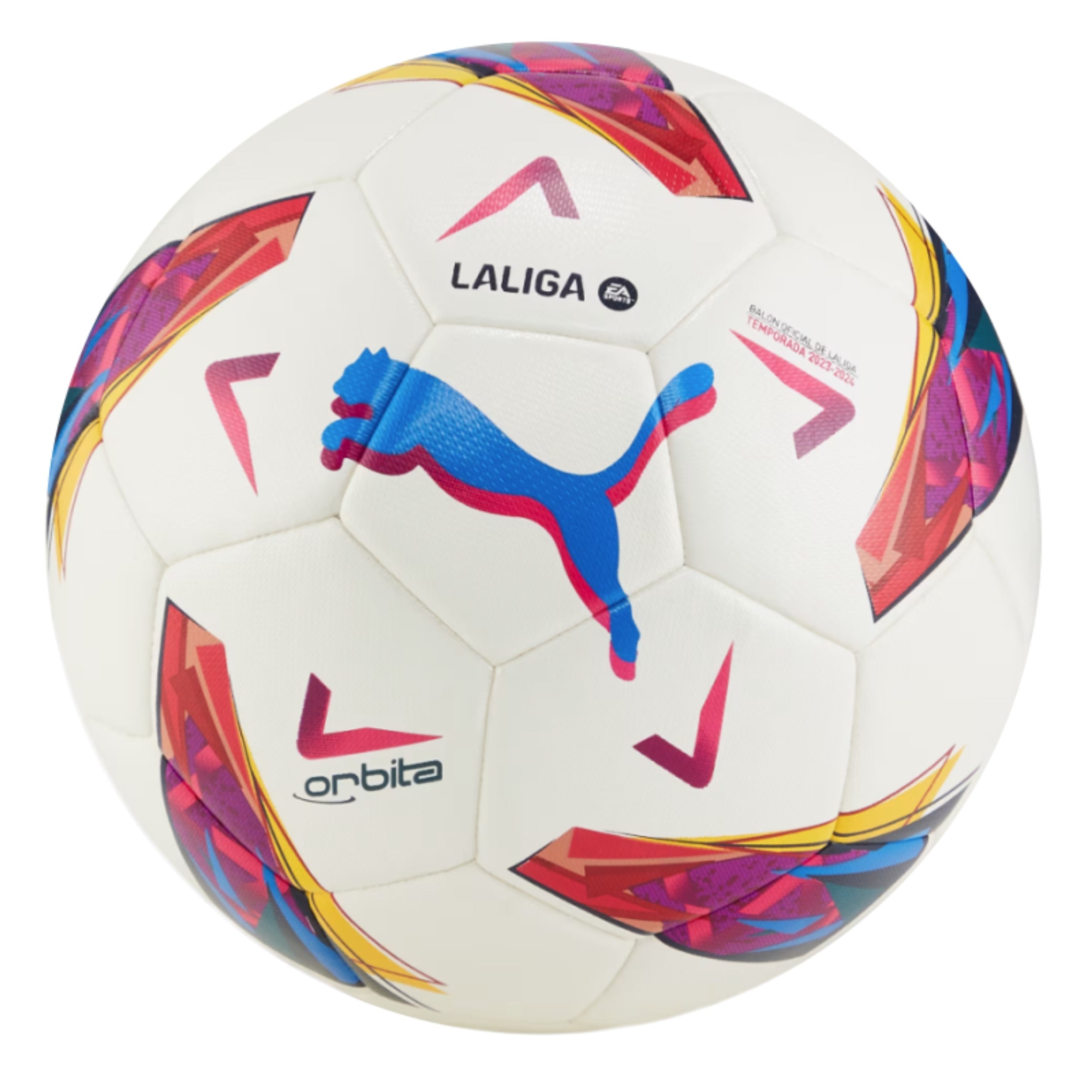 PUMA BALL SOCCER ORBITA 1 LALIGA HYBRID WHITE/MULTICOLOUR (AW24)